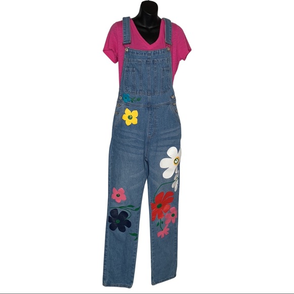 MISSLOOK womens overall blue jean - Picture 2 of 10